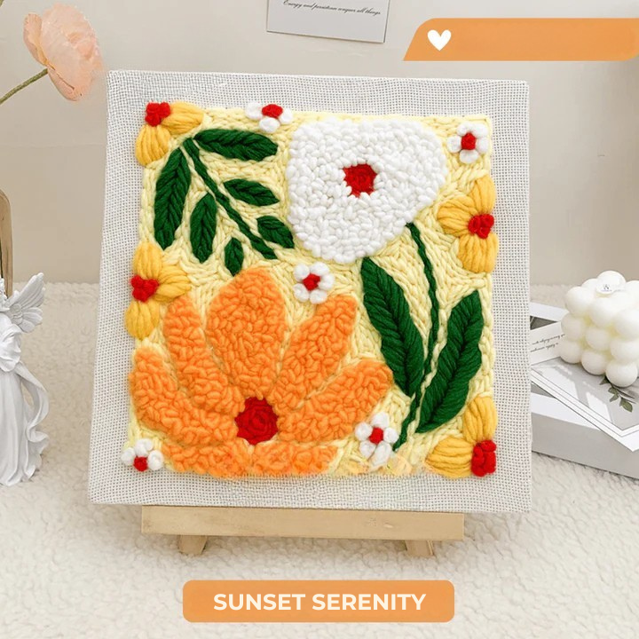 Súprava na vyšívanie s punch needle