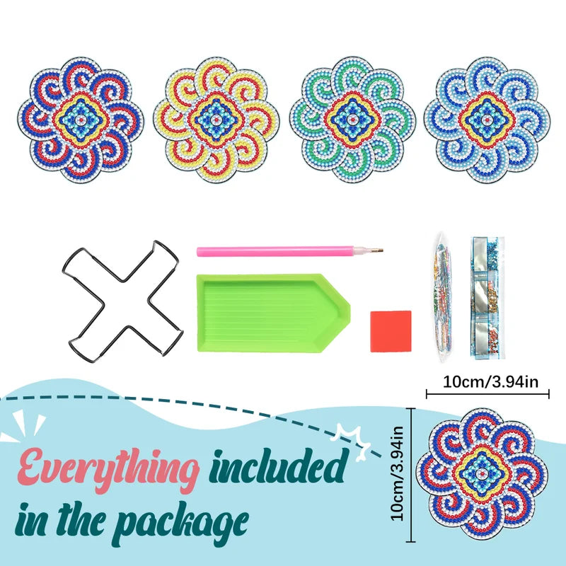 Zestaw podkładek DIY z dżetami 