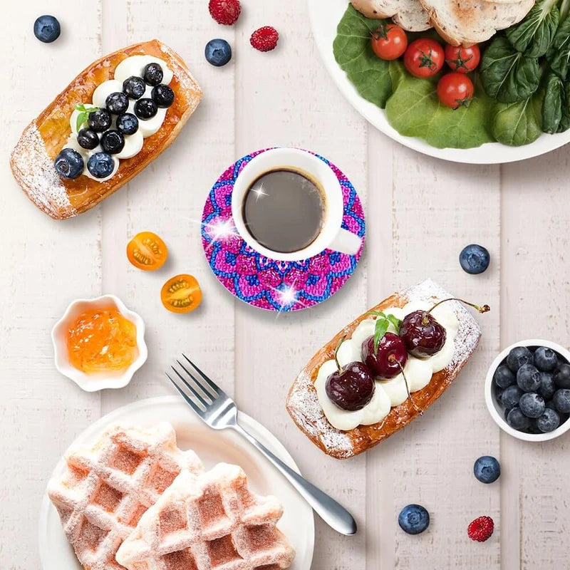 Zestaw podkładek DIY z dżetami 