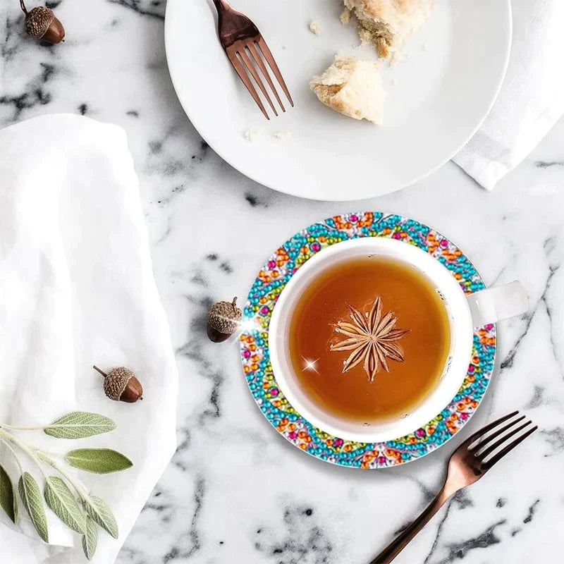 Zestaw podkładek DIY z dżetami 