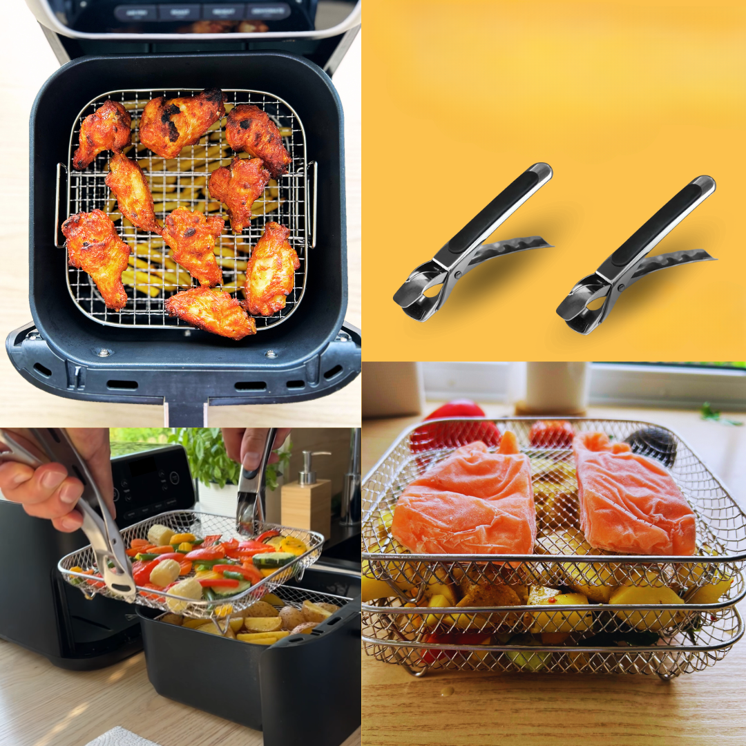 Pinoittavat korit tasaiselle kypsennykselle ilmassa (x3) 