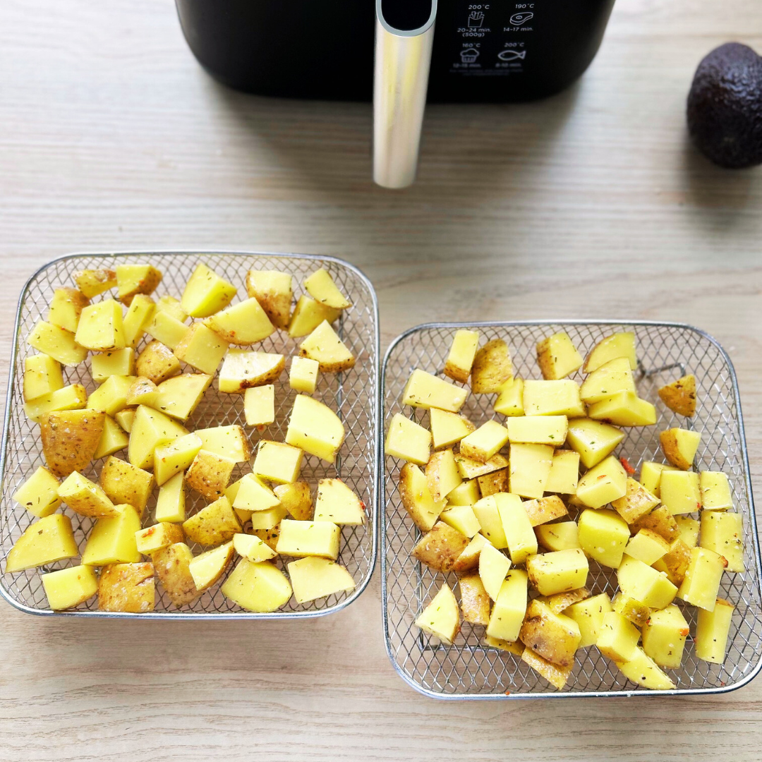 Pinoittavat korit tasaiselle kypsennykselle ilmassa (x3) 