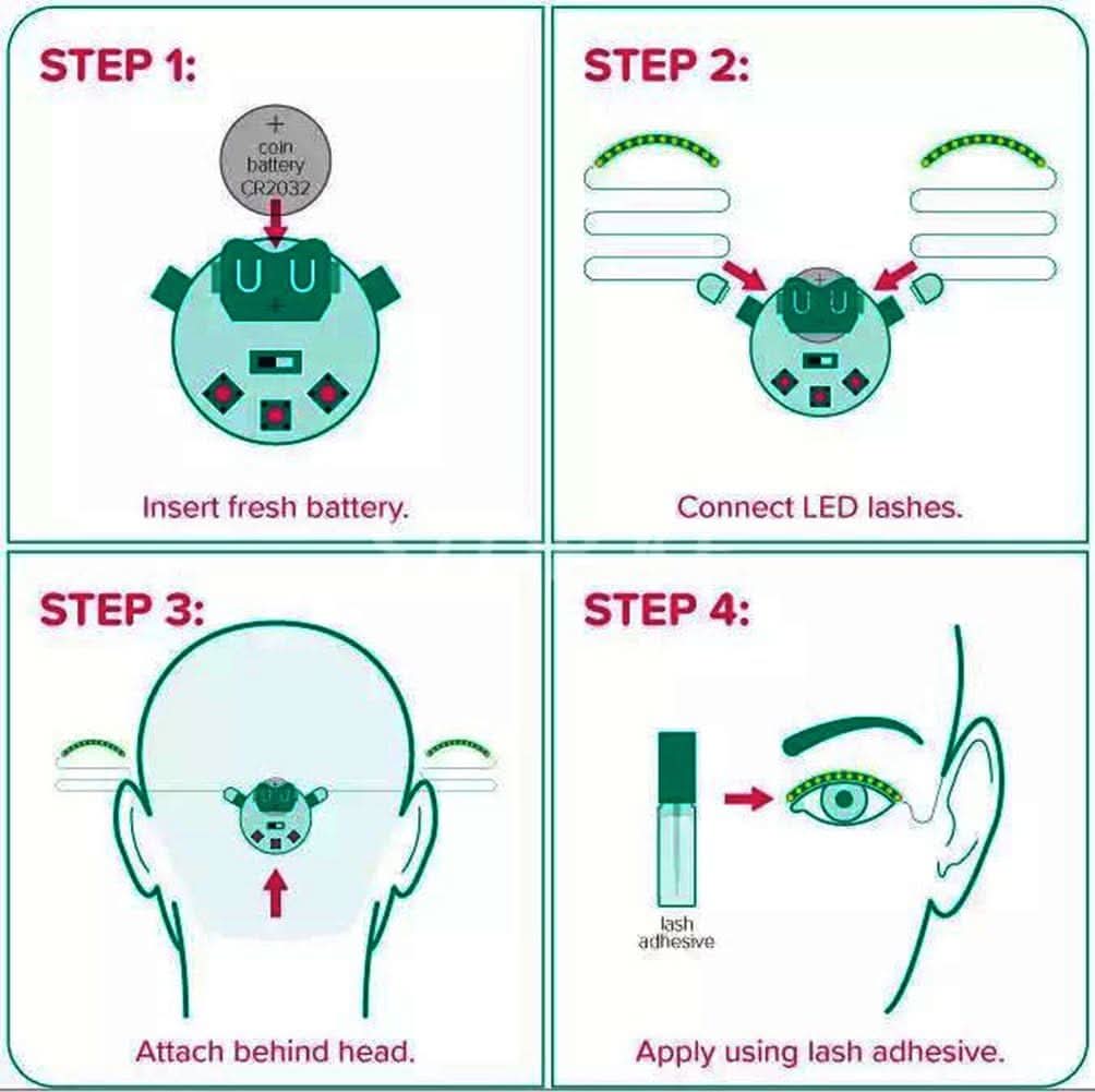 Leuchtende LED-Wimpern – Garantierter fesselnder Blick 