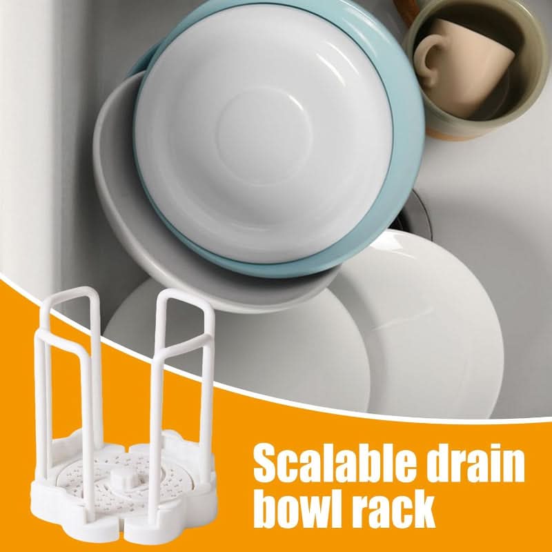 Soporte de escurridor ajustable para cuencos bien ordenados 
