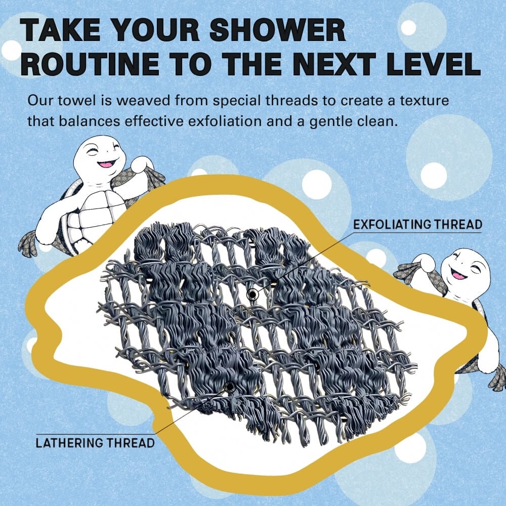 Puha hámlasztó törölköző – Simább bőr egyetlen mozdulattal 