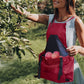 Practical gardening apron with large harvest pocket 
