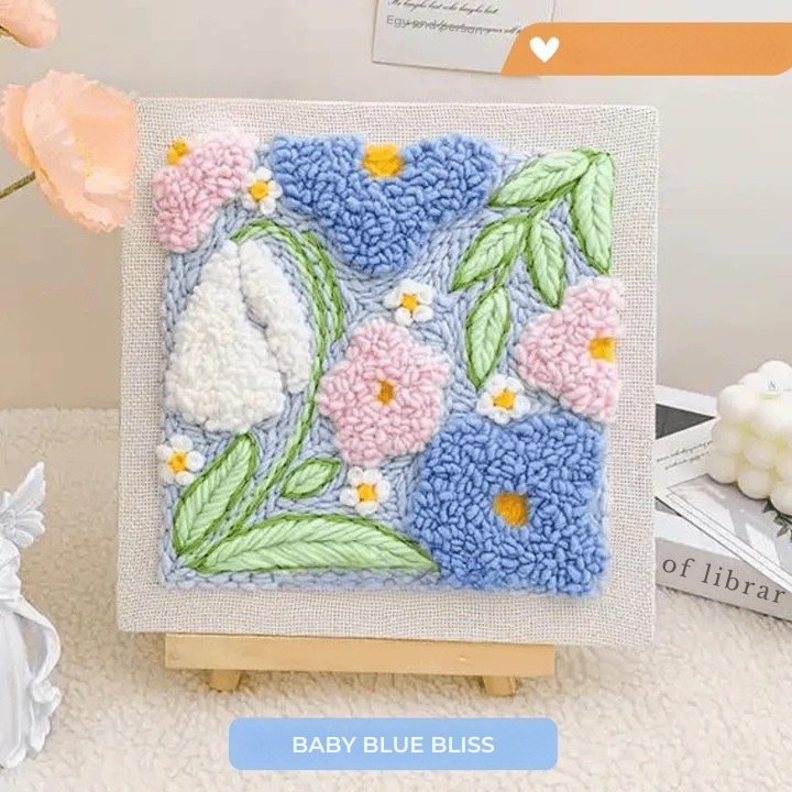 Punch needle embroidery kit 