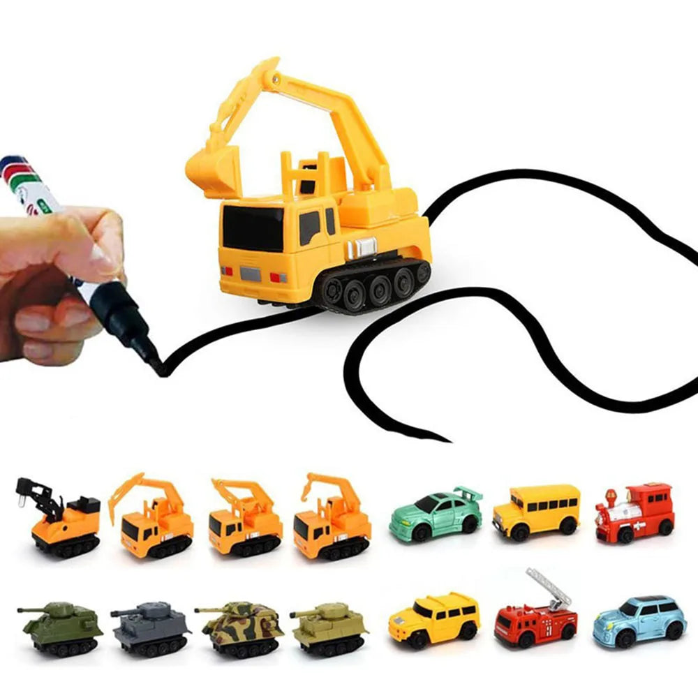 The magic car that follows your drawings as if by magic 