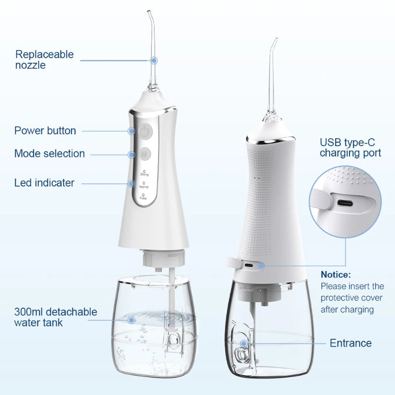 Hydropulse rechargeable pour soins dentaire