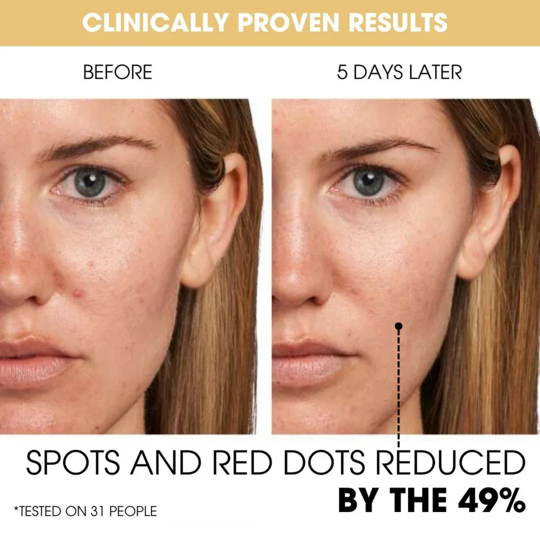 Éclat visible et peau hydratée grâce aux capsules C