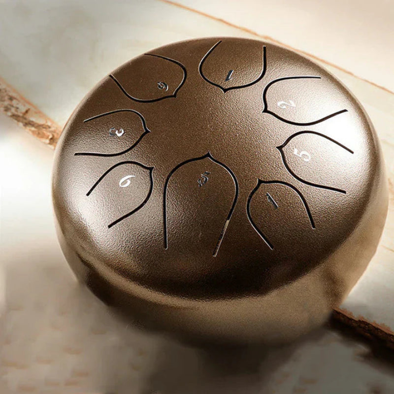 Mini tamburo rilassante con suoni calmanti integrati 