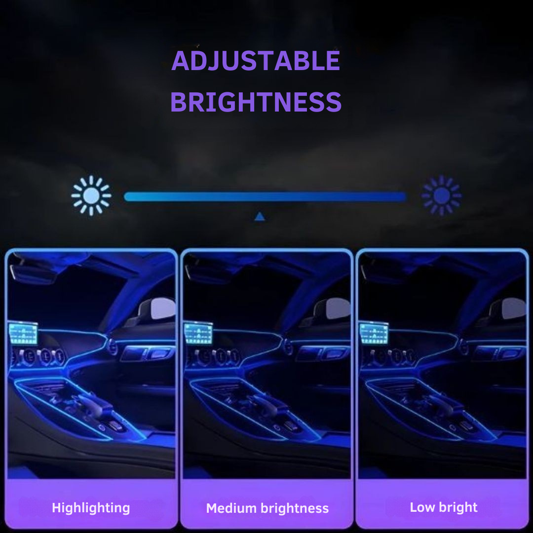 LED φωτισμός για ένα στυλάτο εσωτερικό αυτοκινήτου 