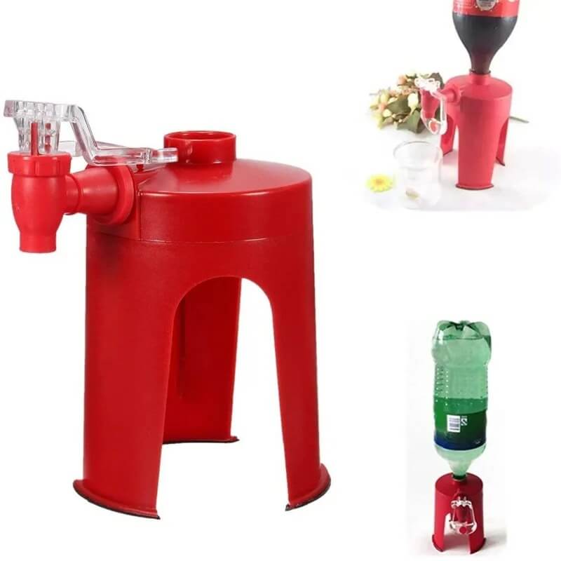 Practical drink dispenser for bottles 