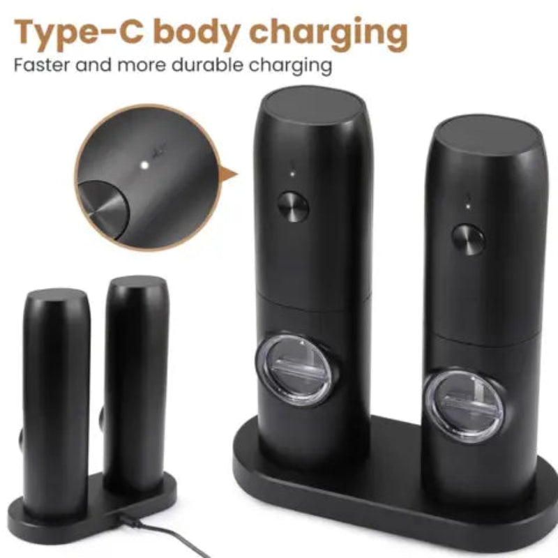 Elektrisk kvern LED – Presis krydderblanding med én hånd 